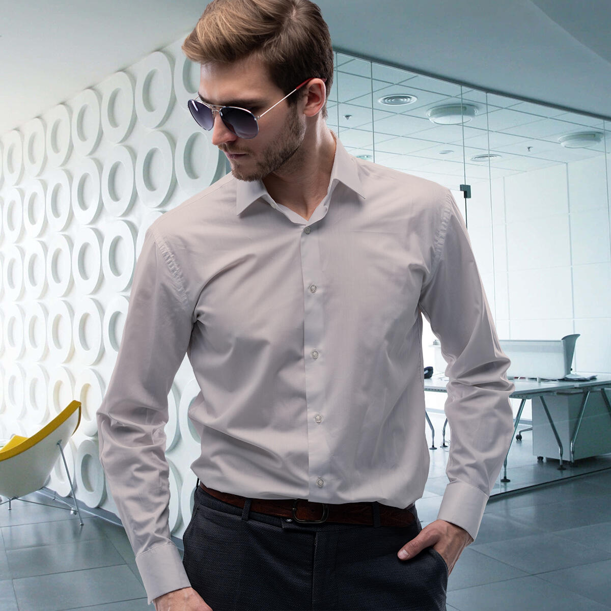 Solo Formali Giza Cotton Formal Shirt