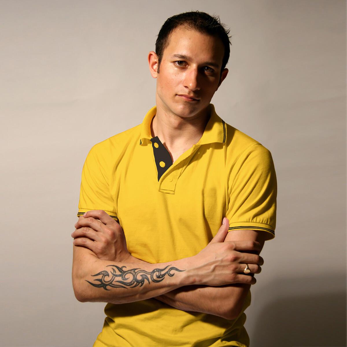 Ruffty Tipping Collar T-shirt