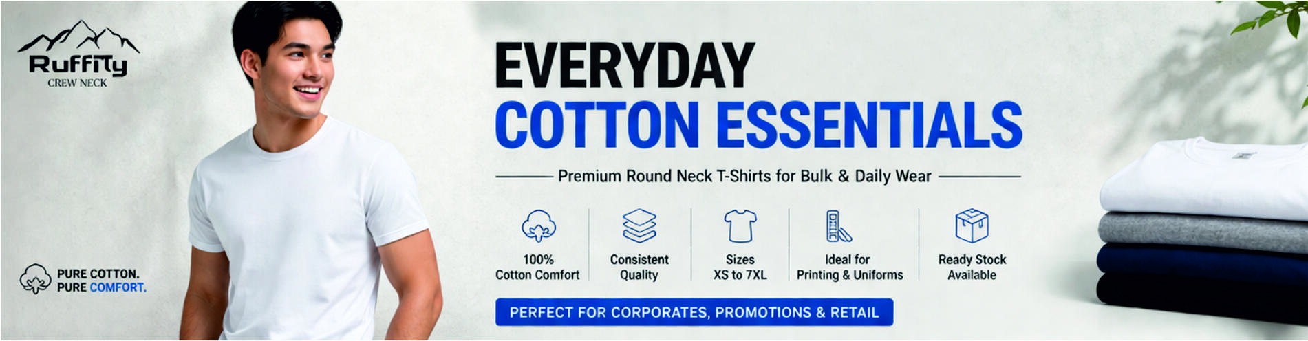 Ruffty Crew Neck Banner