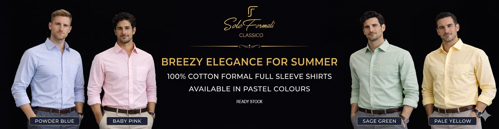 Solo Formali Pure Cotton Shirts