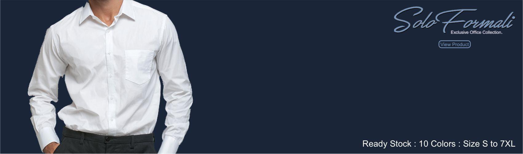 Solo Formali Shirts Banner