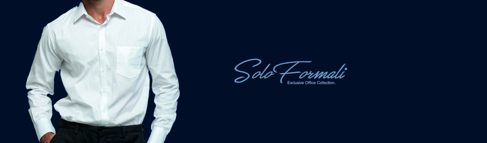 Solo Formali Shirts Banner