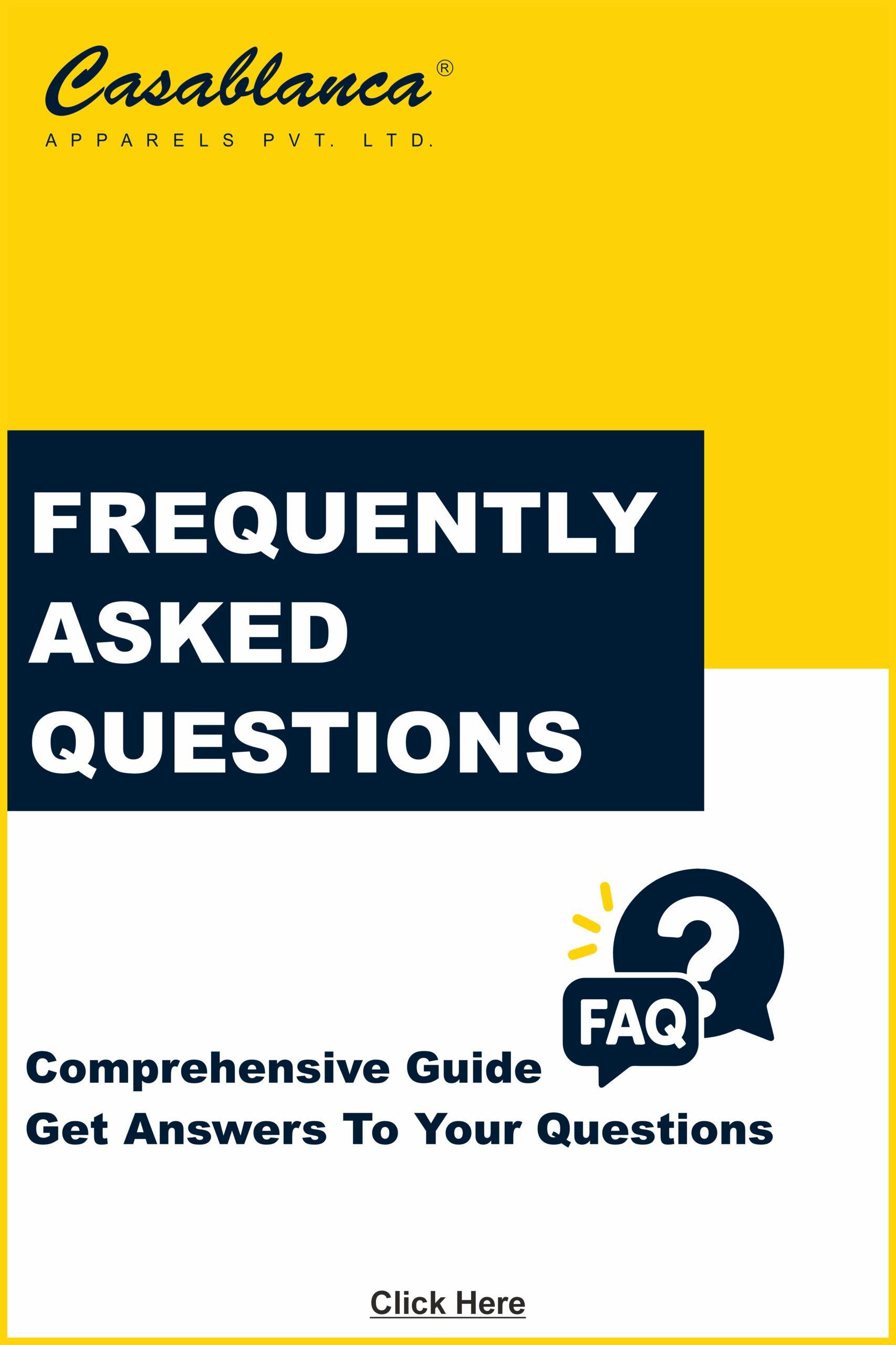 FAQ's - Frequently Asked Questions
